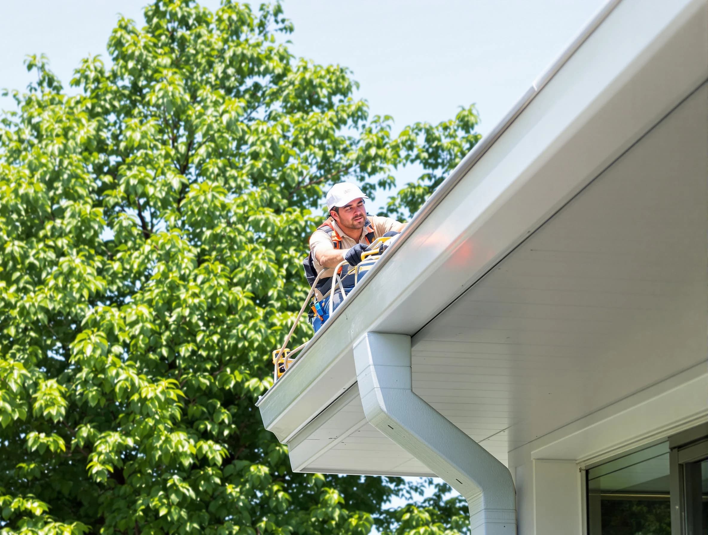 Willoughby Roofing Company expert examining roof shingles in Willoughby, OH