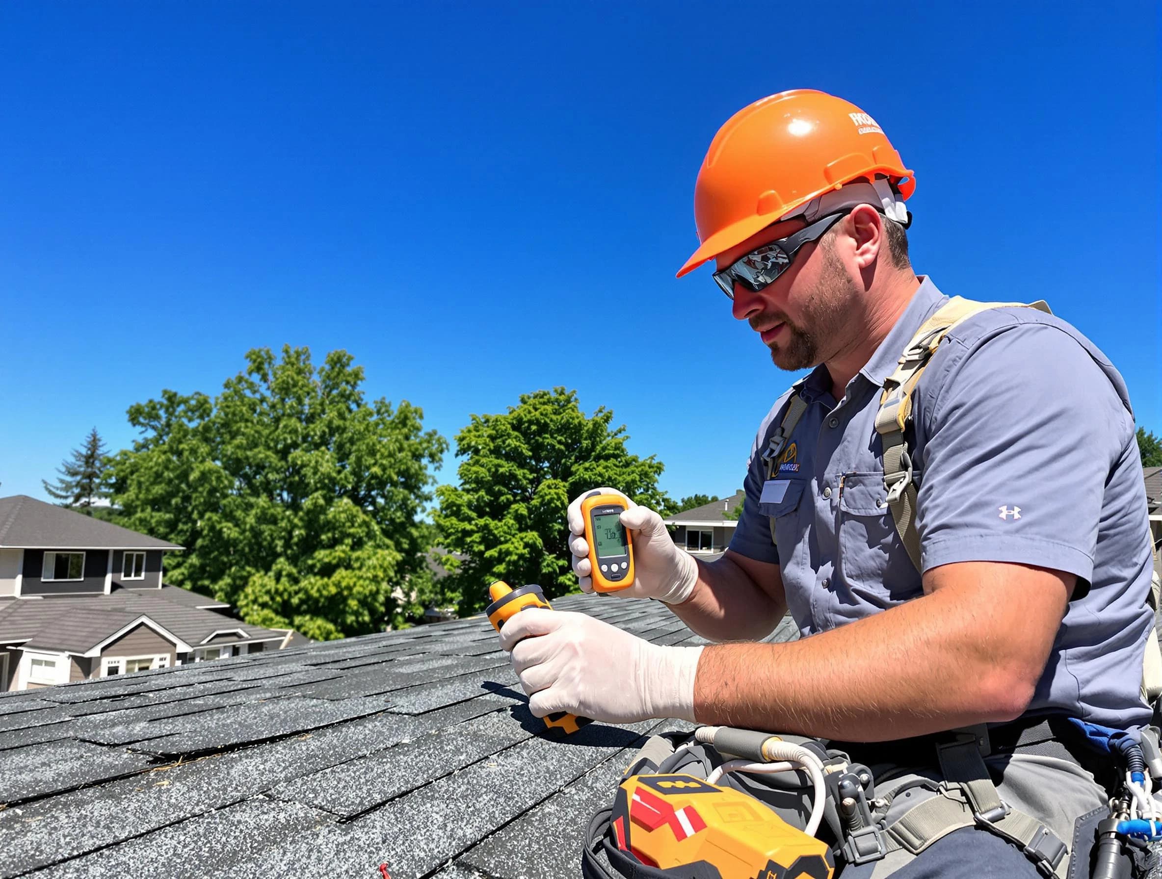 Willoughby Roofing Company conducting a roof inspection in Willoughby, OH