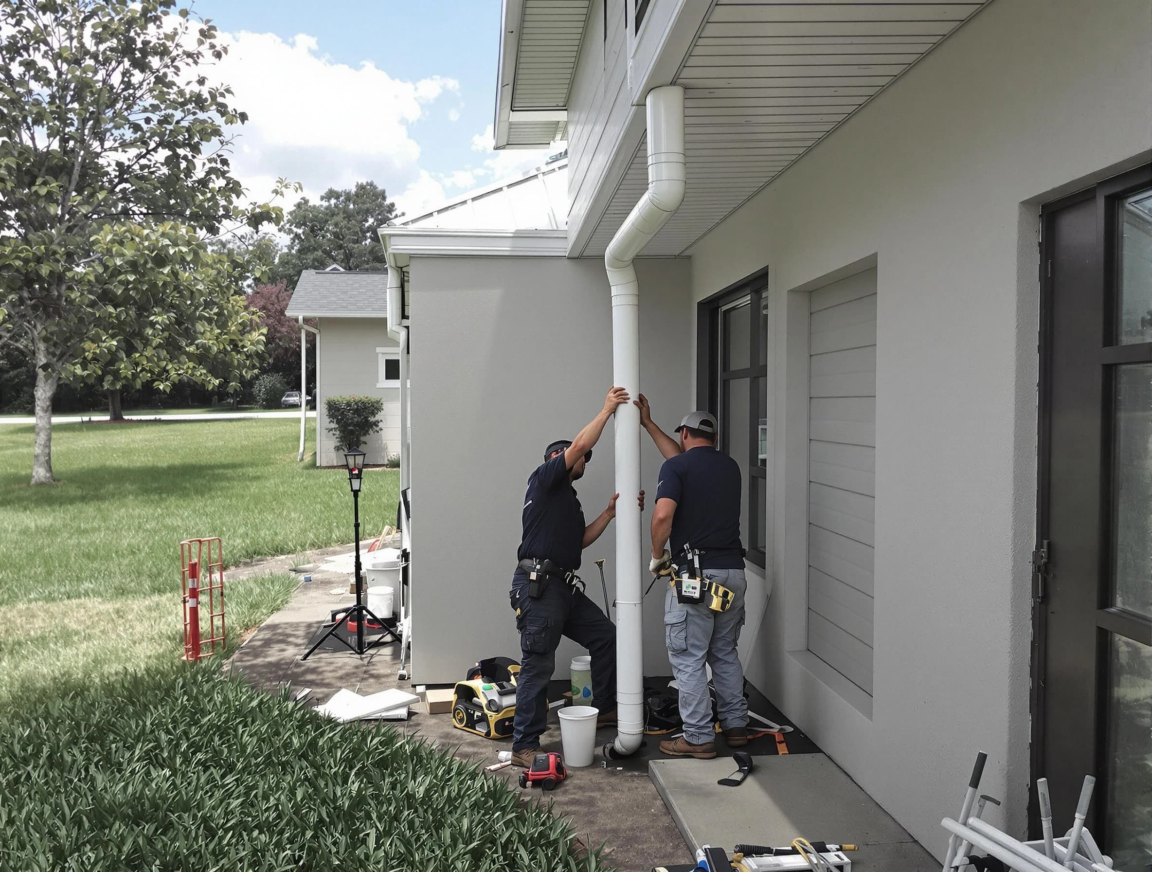 Downspout Installation in Willoughby